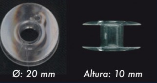 Šujmašīnu adatas un piederumi - Šujmašīnu spolītes plastmasas 20x10