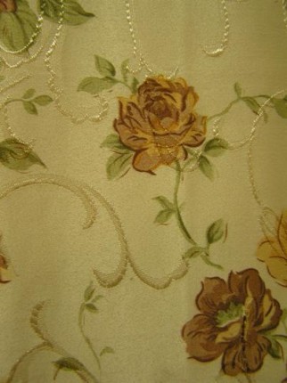 Curtains fabrics with flower design - Curtain fabric  
